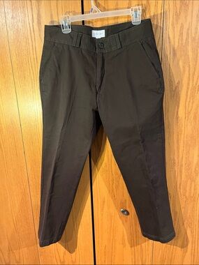 Men's Brown I Love Ugly Chino Pants - Tailored Stretch Cotton Blend